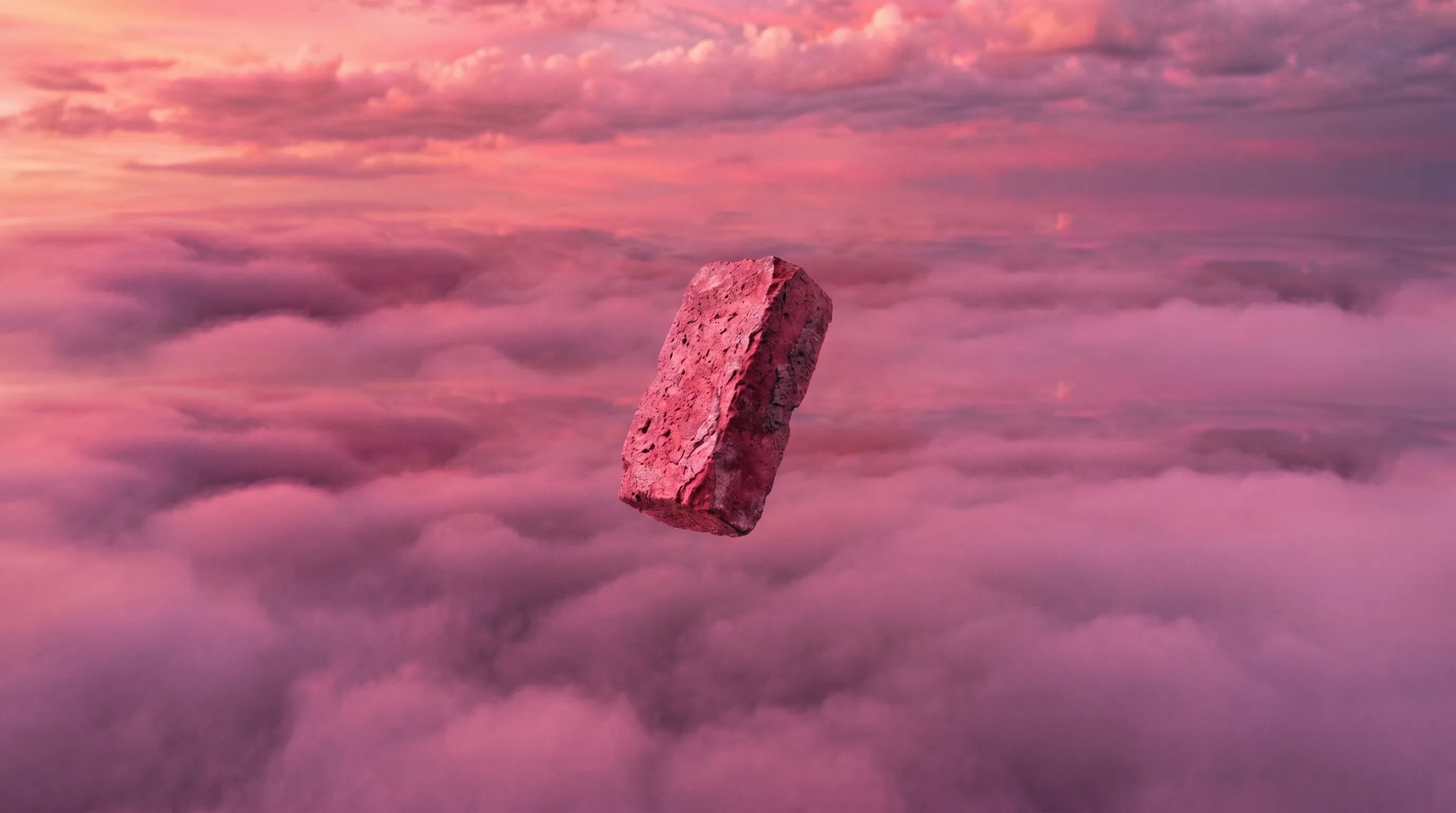 Pink Brick Background